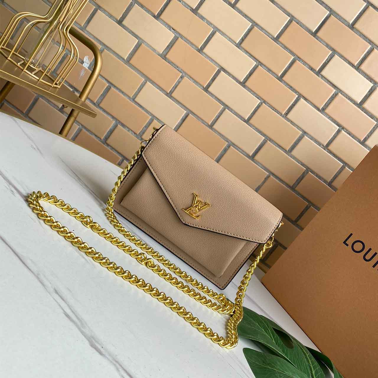 Louis Vuitton Mylockme Chain Bolsa M55902 Negro-12