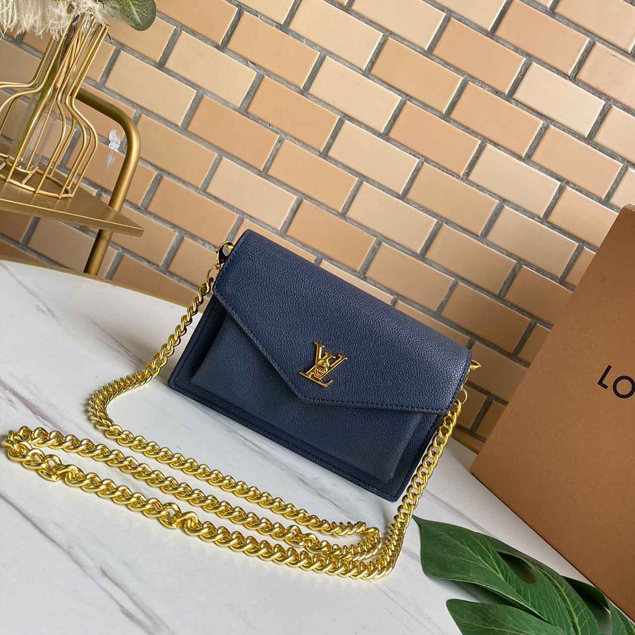 Louis Vuitton Mylockme Chain Bolsa M55902 Negro-19
