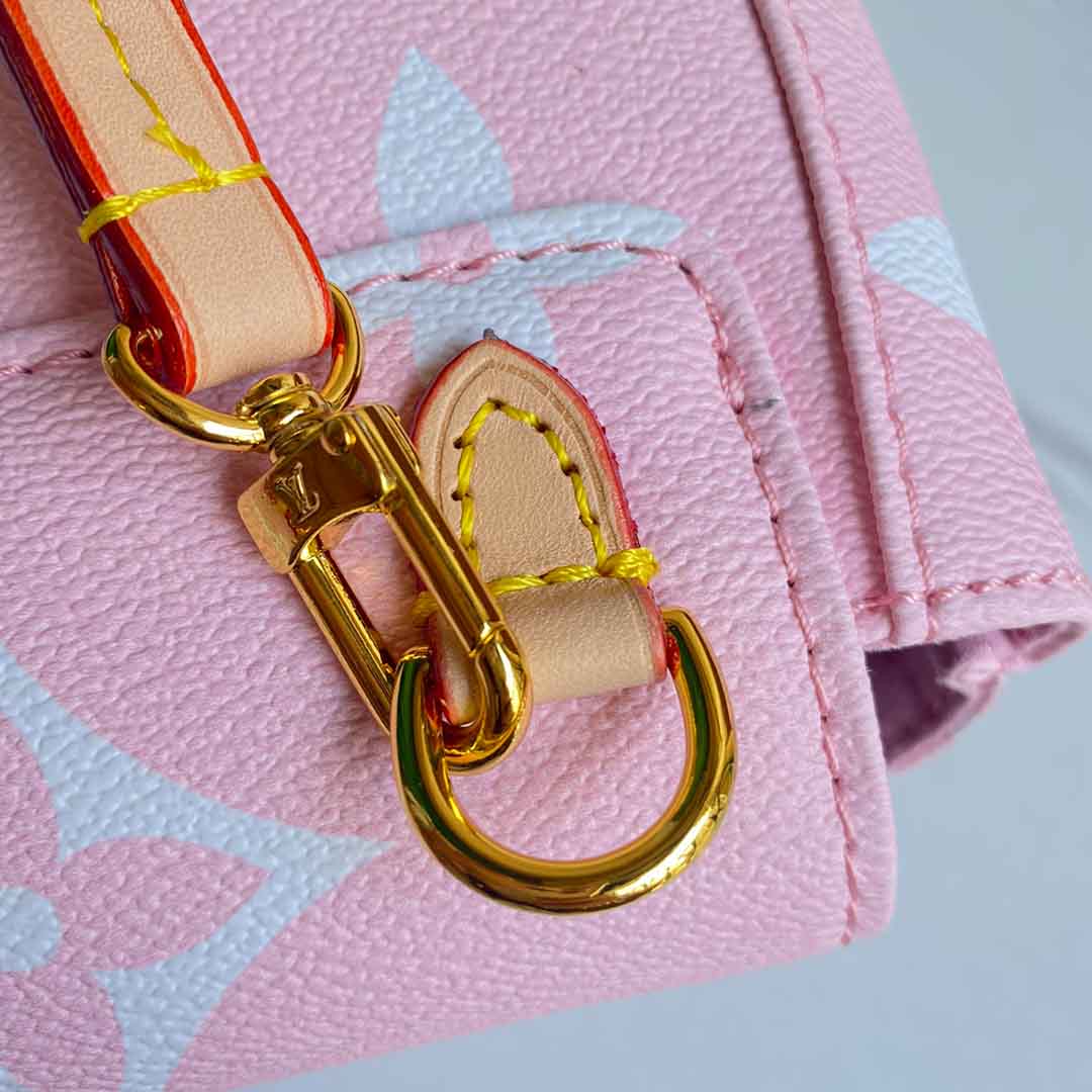 Louis Vuitton Tiny Mochila M45764 Rosa/azul-3