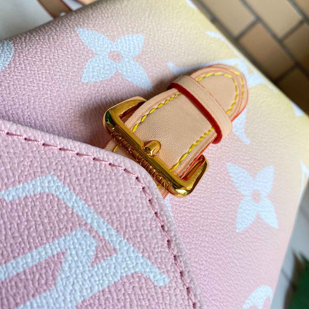 Louis Vuitton Tiny Mochila M45764 Rosa/azul-4