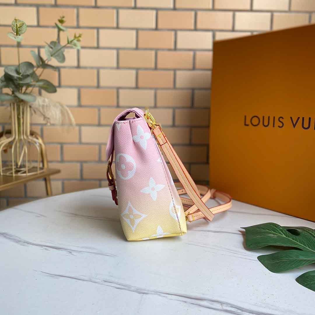Louis Vuitton Tiny Mochila M45764 Rosa/azul-7