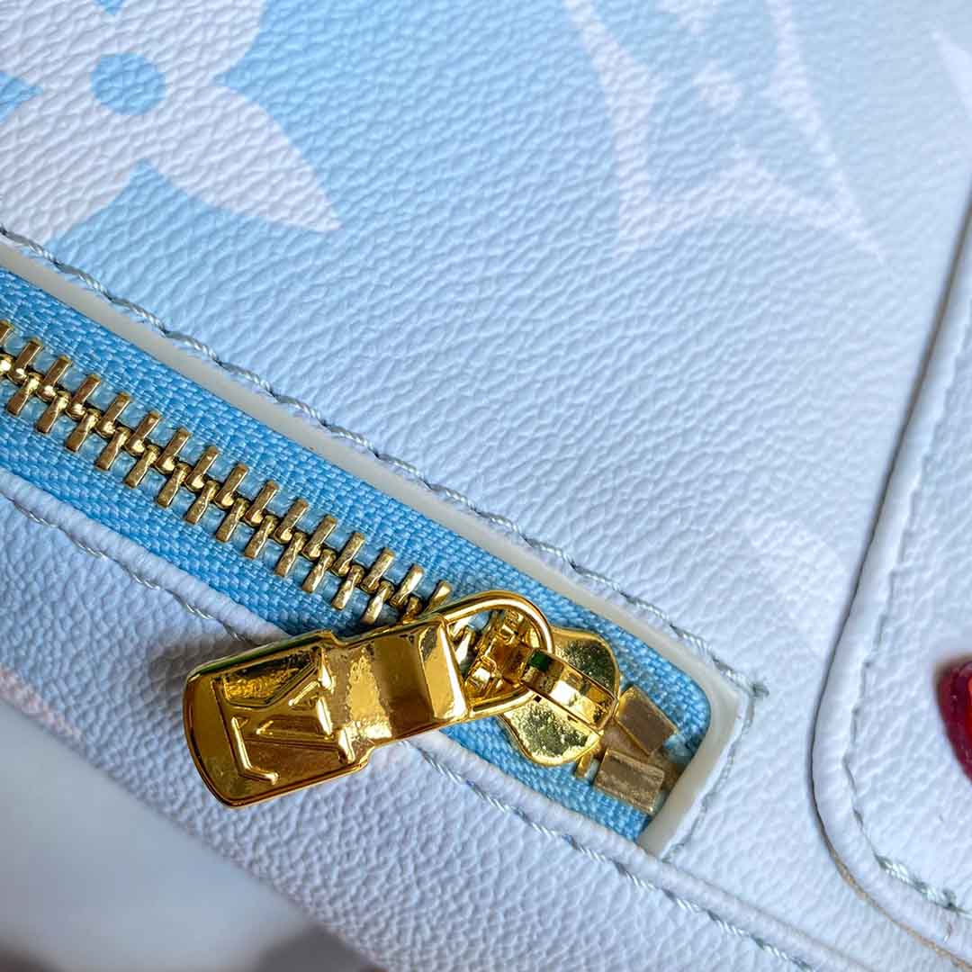 Louis Vuitton Tiny Mochila M45764 Rosa/azul-10