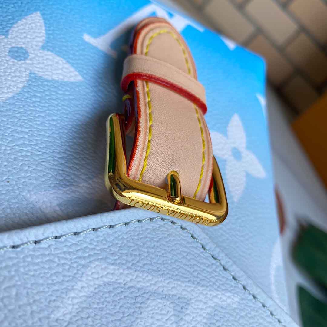 Louis Vuitton Tiny Mochila M45764 Rosa/azul-11
