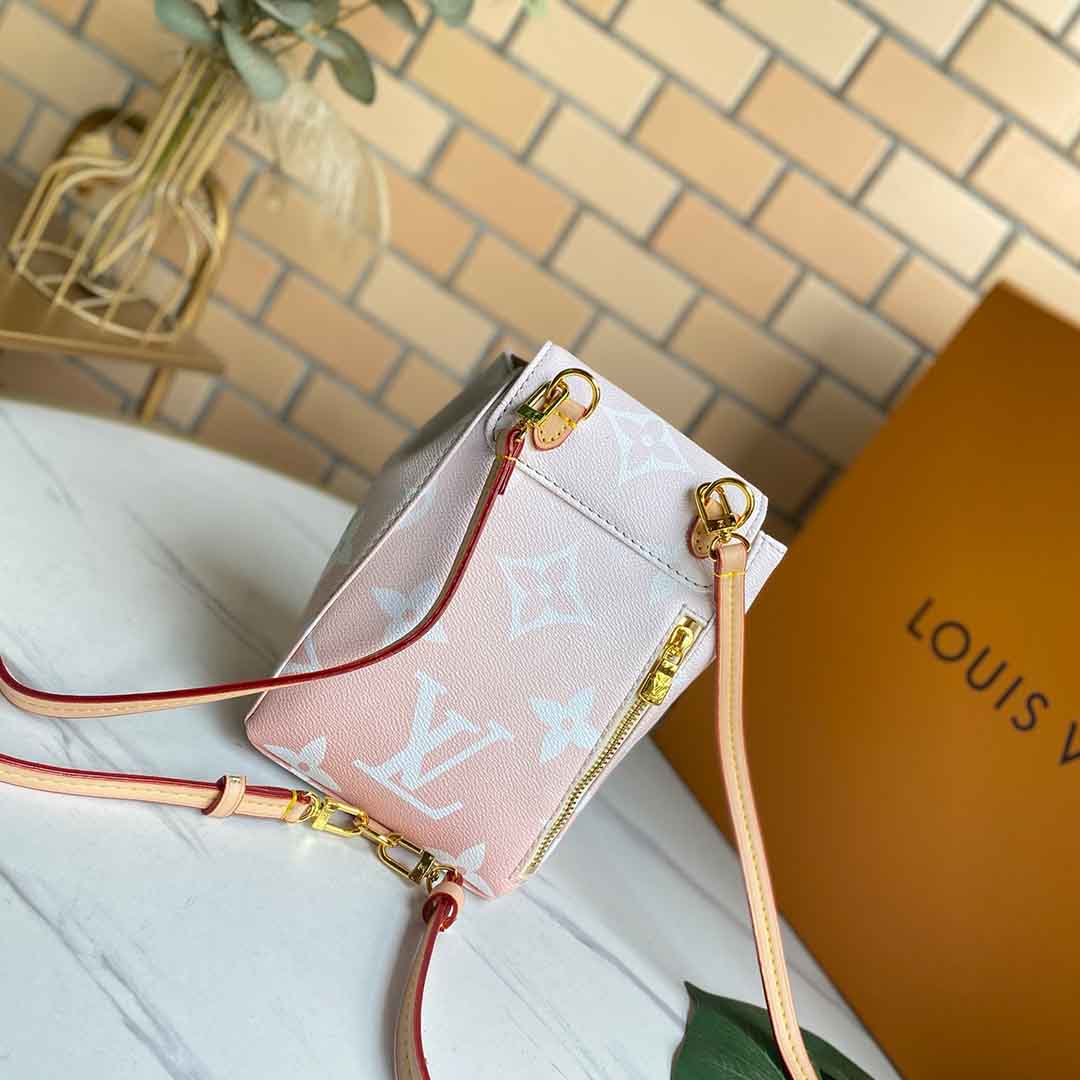 Louis Vuitton Tiny Mochila M45764 Rosa/azul-17