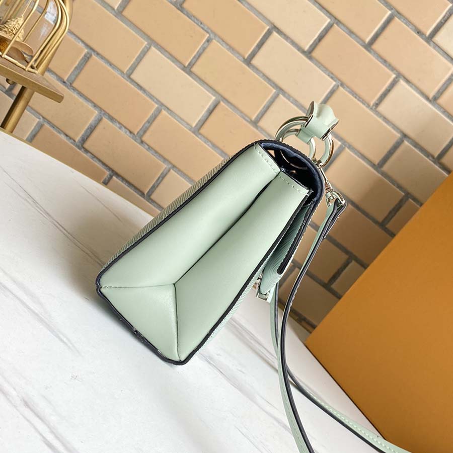 Louis Vuitton Pochette Grenelle Negro/Blanco/Verde-10