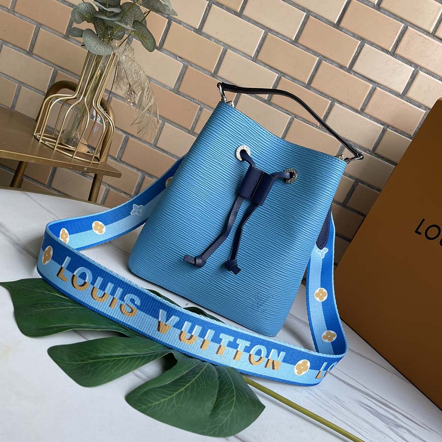 Louis Vuitton Neonoe Bb Blue/Beige/Orange-4