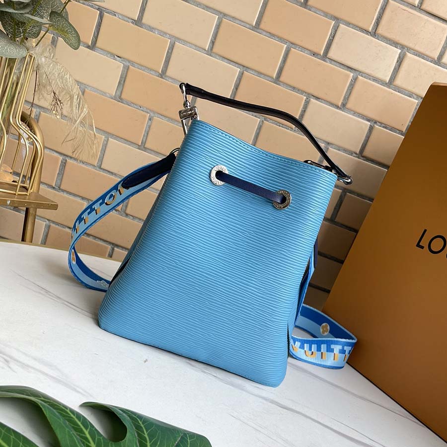 Louis Vuitton Neonoe Bb Blue/Beige/Orange-6