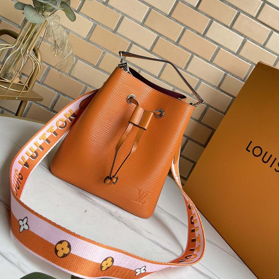Louis Vuitton Neonoe Bb Blue/Beige/Orange-8