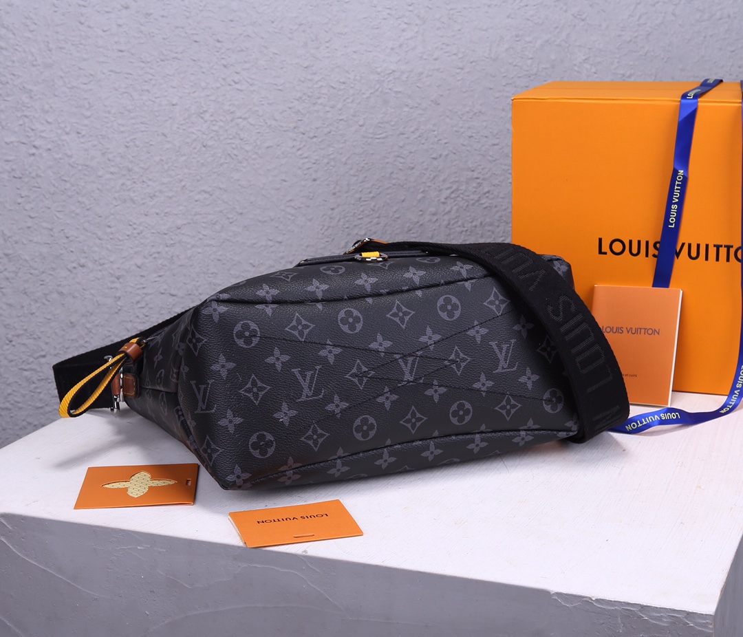 Louis Vuitton Besace Zippee Negro/Amarillo-7