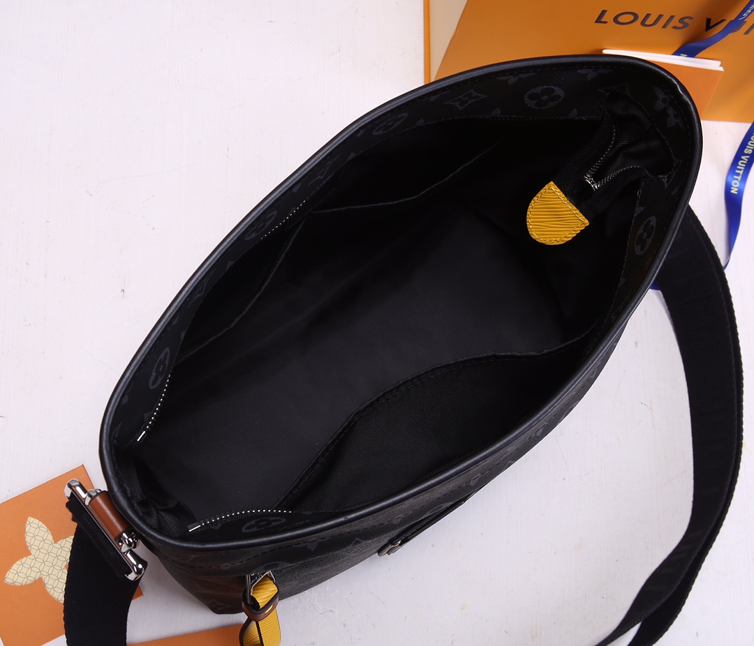 Louis Vuitton Besace Zippee Negro/Amarillo-8