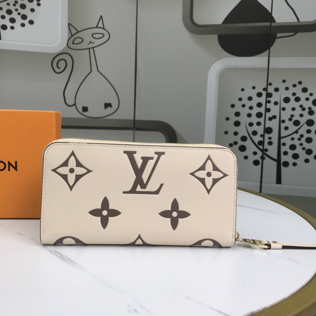 Louis Vuitton Zippy Wallet Pink/Blue/Brown-13