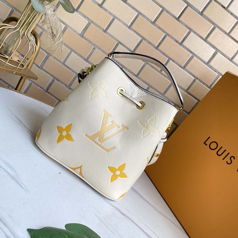 Louis Vuitton Neonoe BB Backet Bolsa Blue/Beige/Pink-7