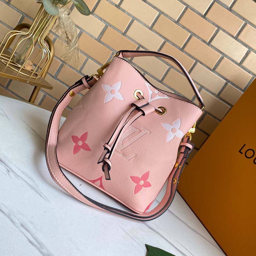 Louis Vuitton Neonoe BB Backet Bolsa Blue/Beige/Pink-9