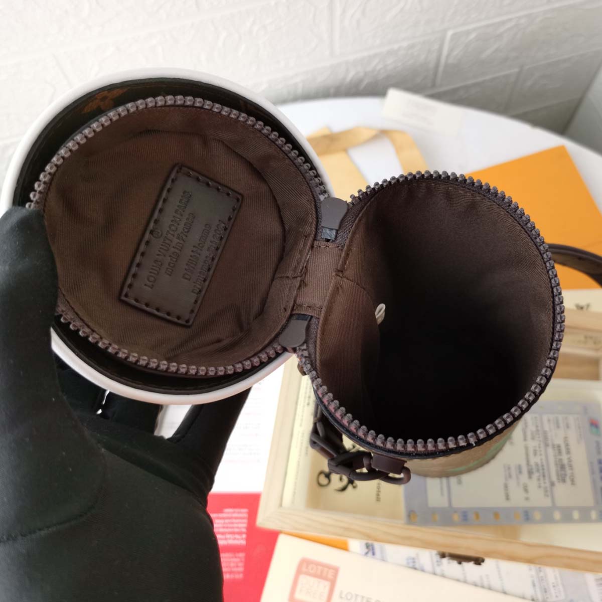bolsa de taza de café Louis Vuitton-12