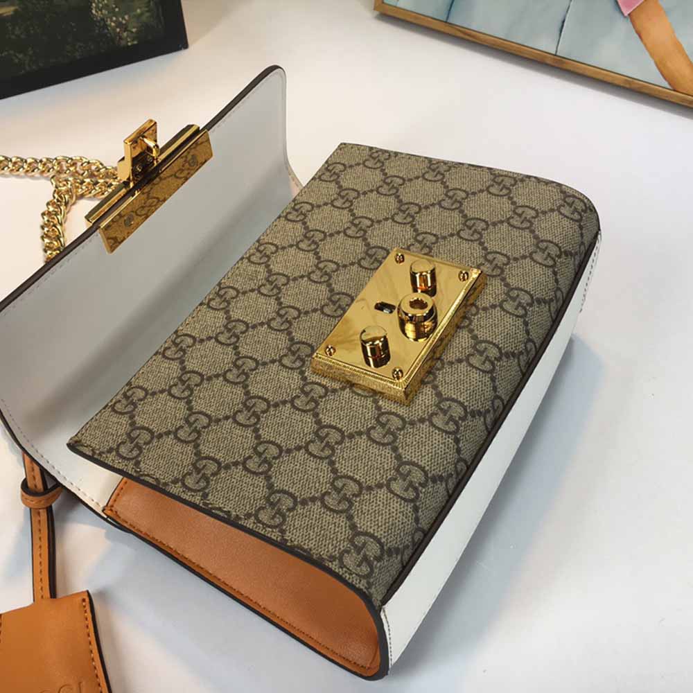 Gucci candado de hombro pequeño 409487-1