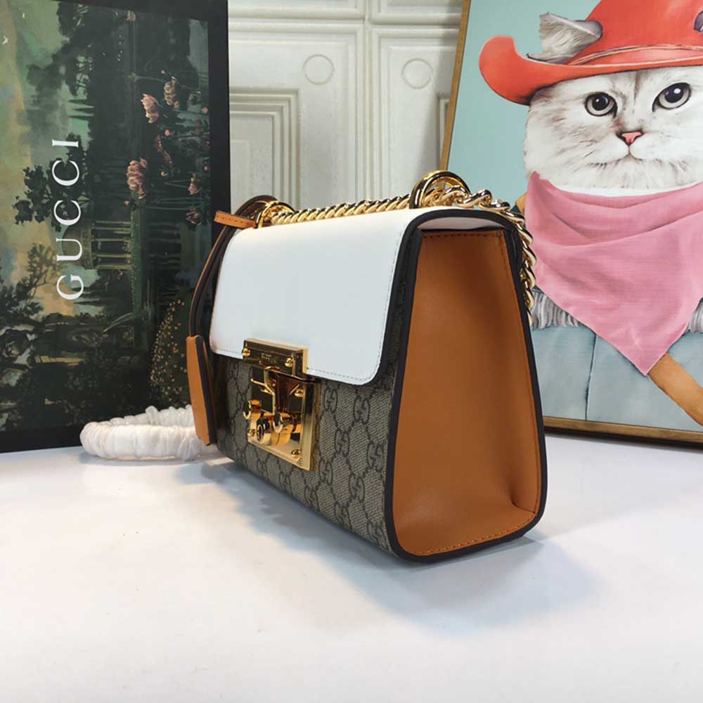 Gucci candado de hombro pequeño 409487-4