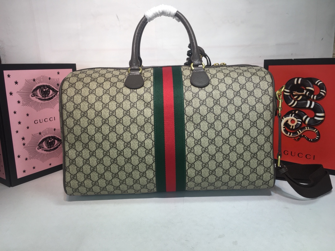 Gucci Ophidia Medium Carry-On Duffle Beige/Negro-1