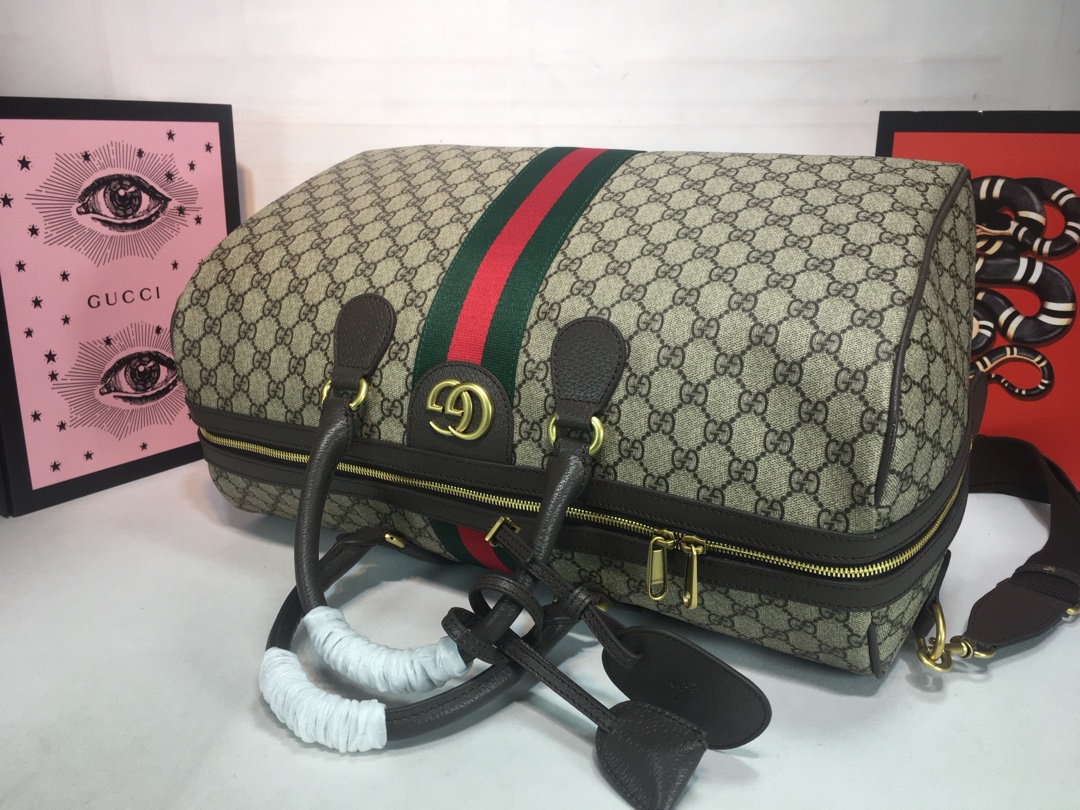 Gucci Ophidia Medium Carry-On Duffle Beige/Negro-2