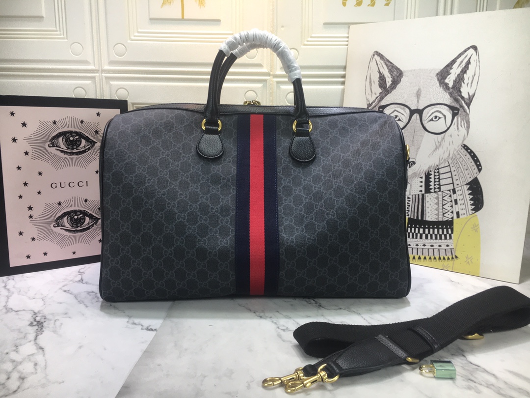 Gucci Ophidia Medium Carry-On Duffle Beige/Negro-6