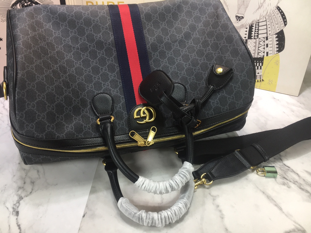Gucci Ophidia Medium Carry-On Duffle Beige/Negro-7