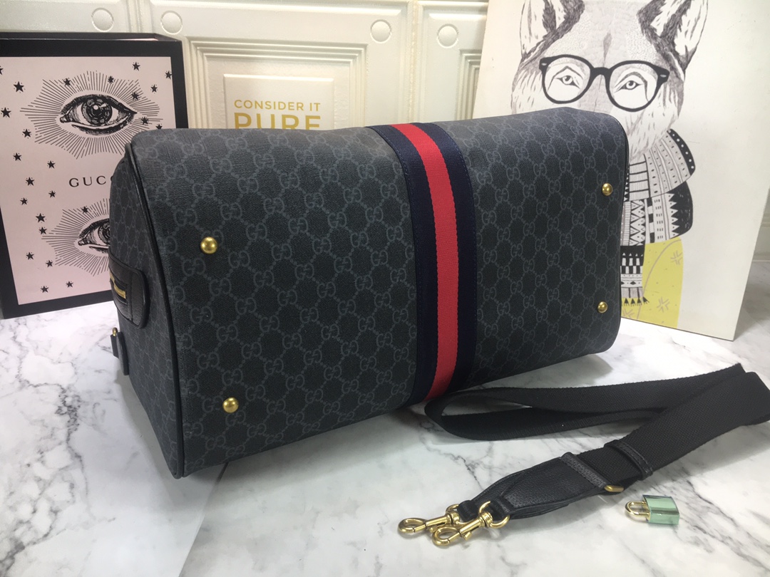 Gucci Ophidia Medium Carry-On Duffle Beige/Negro-8