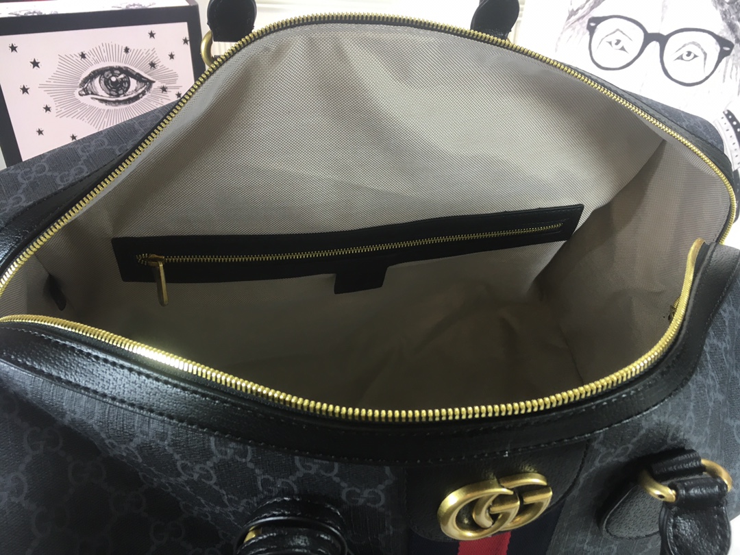 Gucci Ophidia Medium Carry-On Duffle Beige/Negro-9