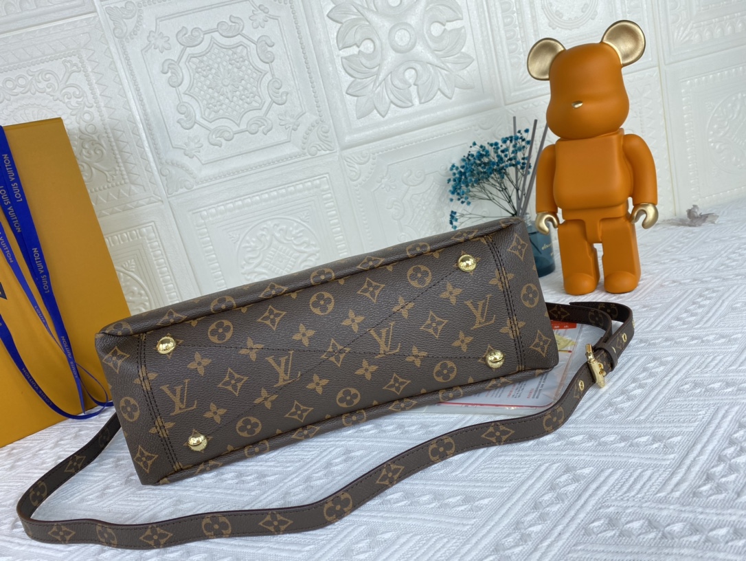Louis Vuitton Pallas MM Monogram Negro/Rojo/Pink-2
