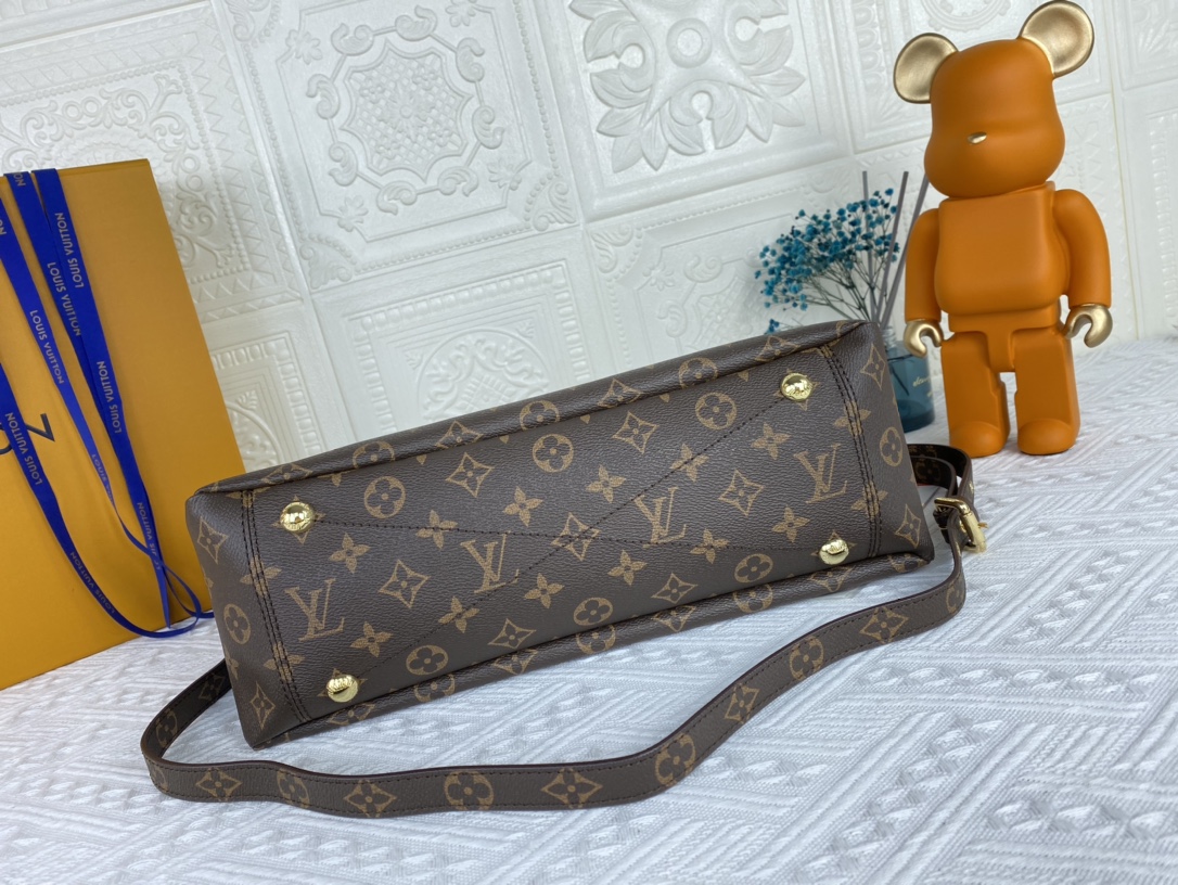 Louis Vuitton Pallas MM Monogram Negro/Rojo/Pink-6
