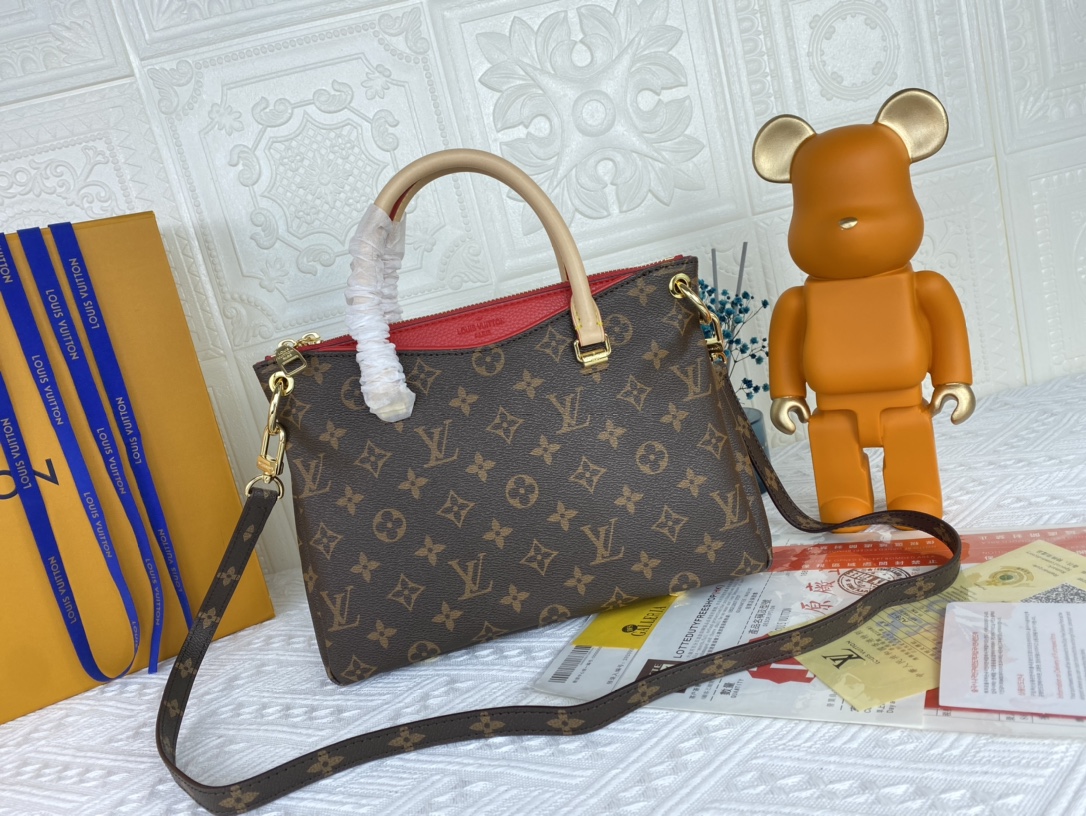 Louis Vuitton Pallas BB negro/rojo/rosa-1