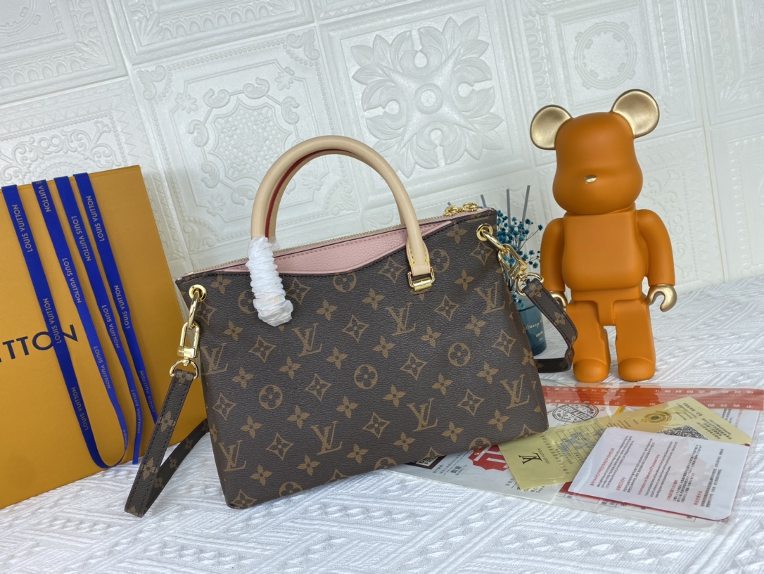 Louis Vuitton Pallas BB negro/rojo/rosa-10