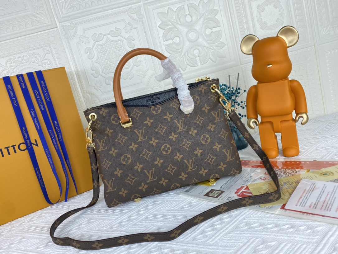 Louis Vuitton Pallas BB negro/rojo/rosa-17