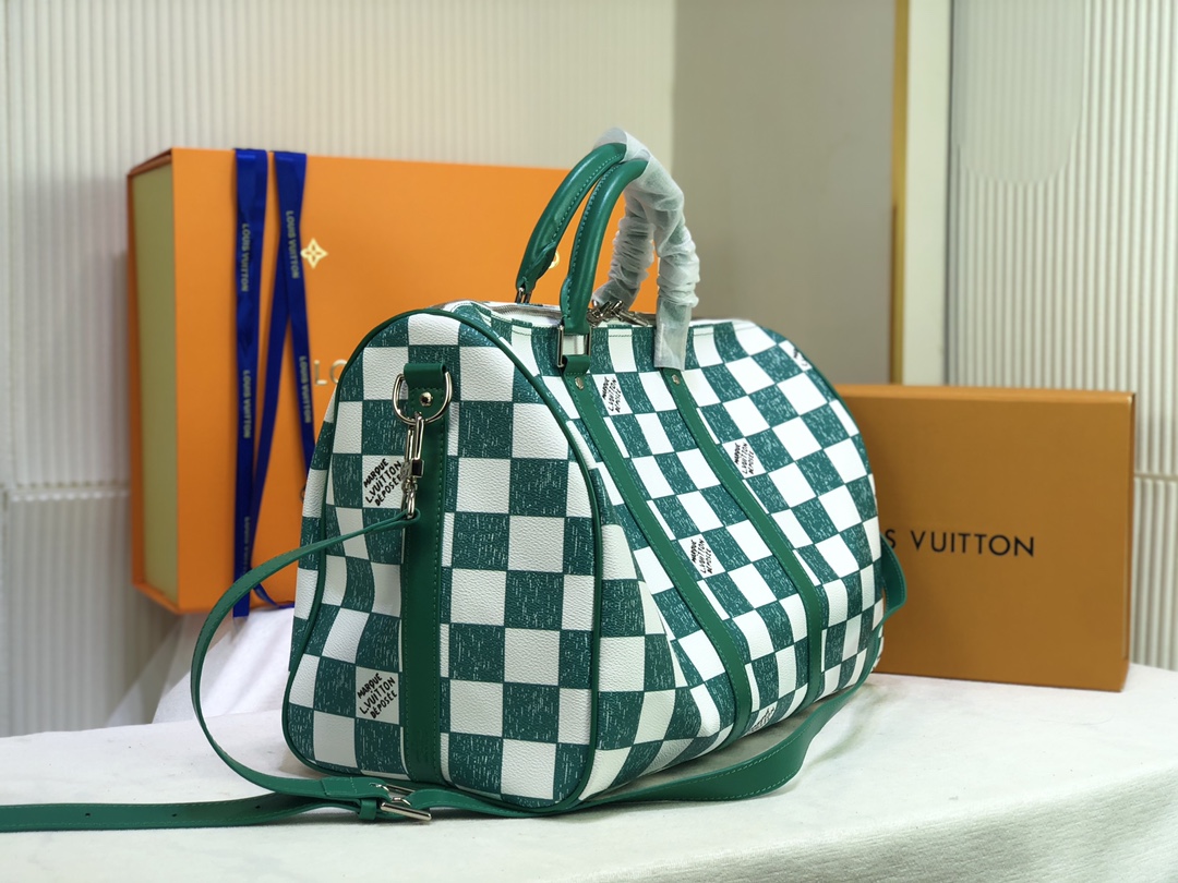 Louis Vuitton Keepall Bandouliere 45 Verde/Negro-1
