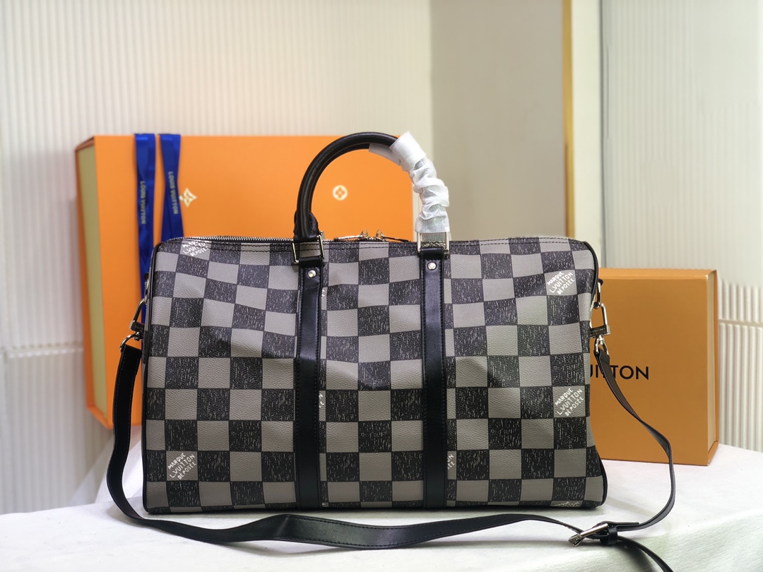 Louis Vuitton Keepall Bandouliere 45 Verde/Negro-6