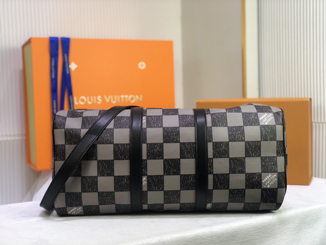 Louis Vuitton Keepall Bandouliere 45 Verde/Negro-10