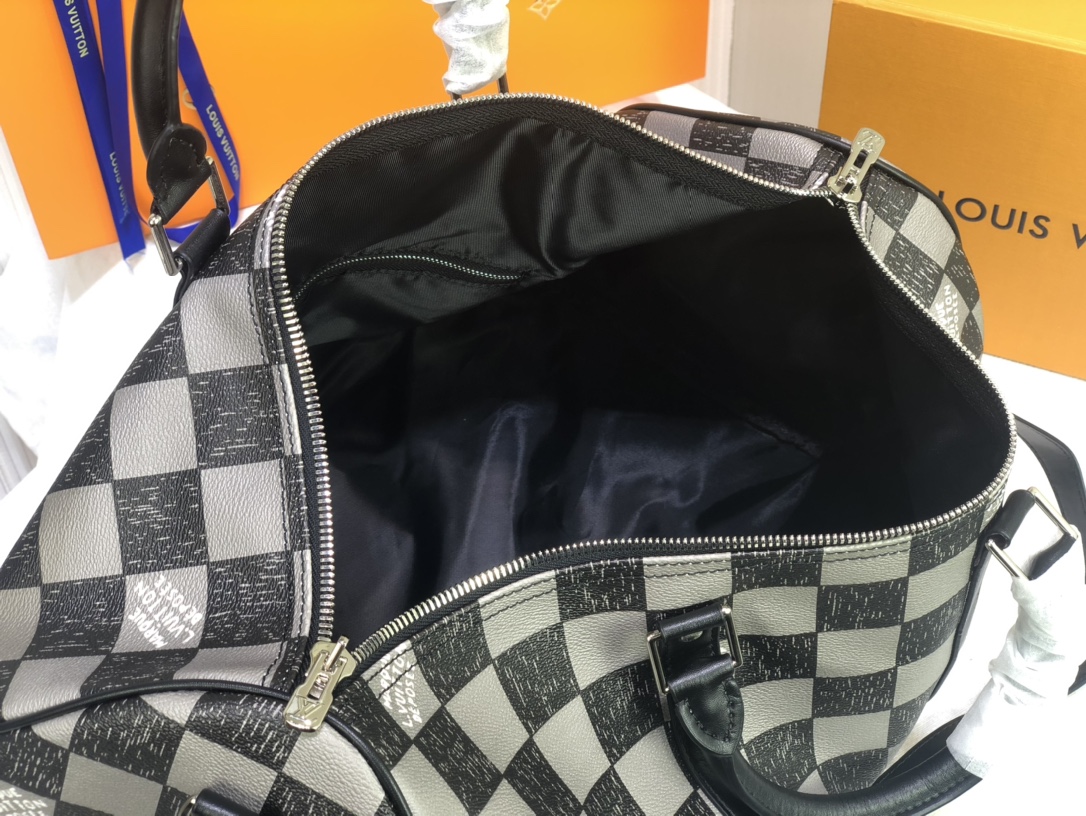 Louis Vuitton Keepall Bandouliere 45 Verde/Negro-11
