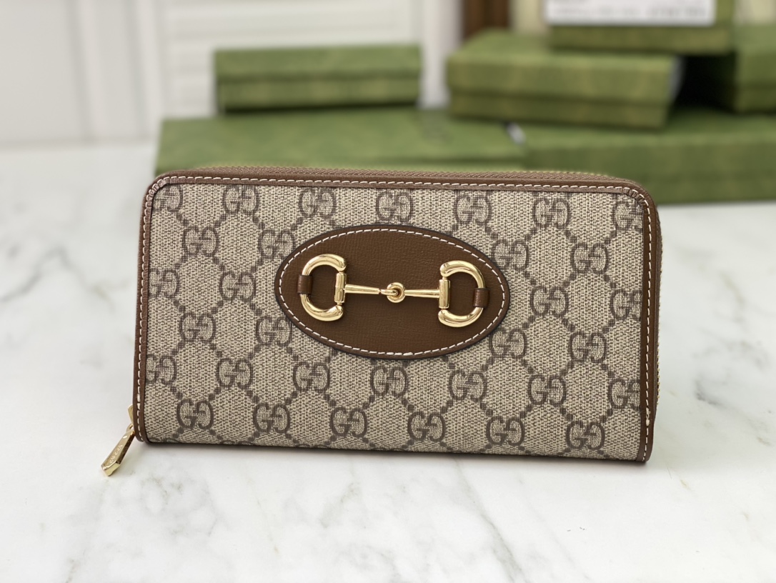 Gucci Horsebit 1955 Zip alrededor de la billetera-1