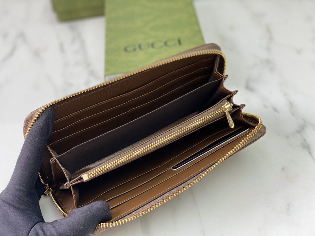 Gucci Horsebit 1955 Zip alrededor de la billetera-4
