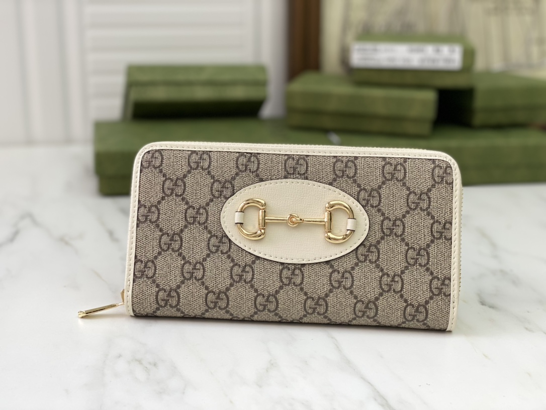 Gucci Horsebit 1955 Zip alrededor de la billetera-6