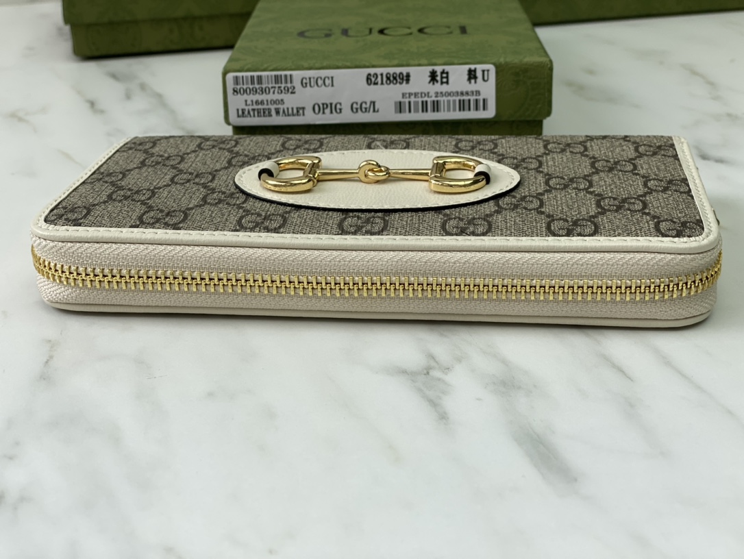 Gucci Horsebit 1955 Zip alrededor de la billetera-8
