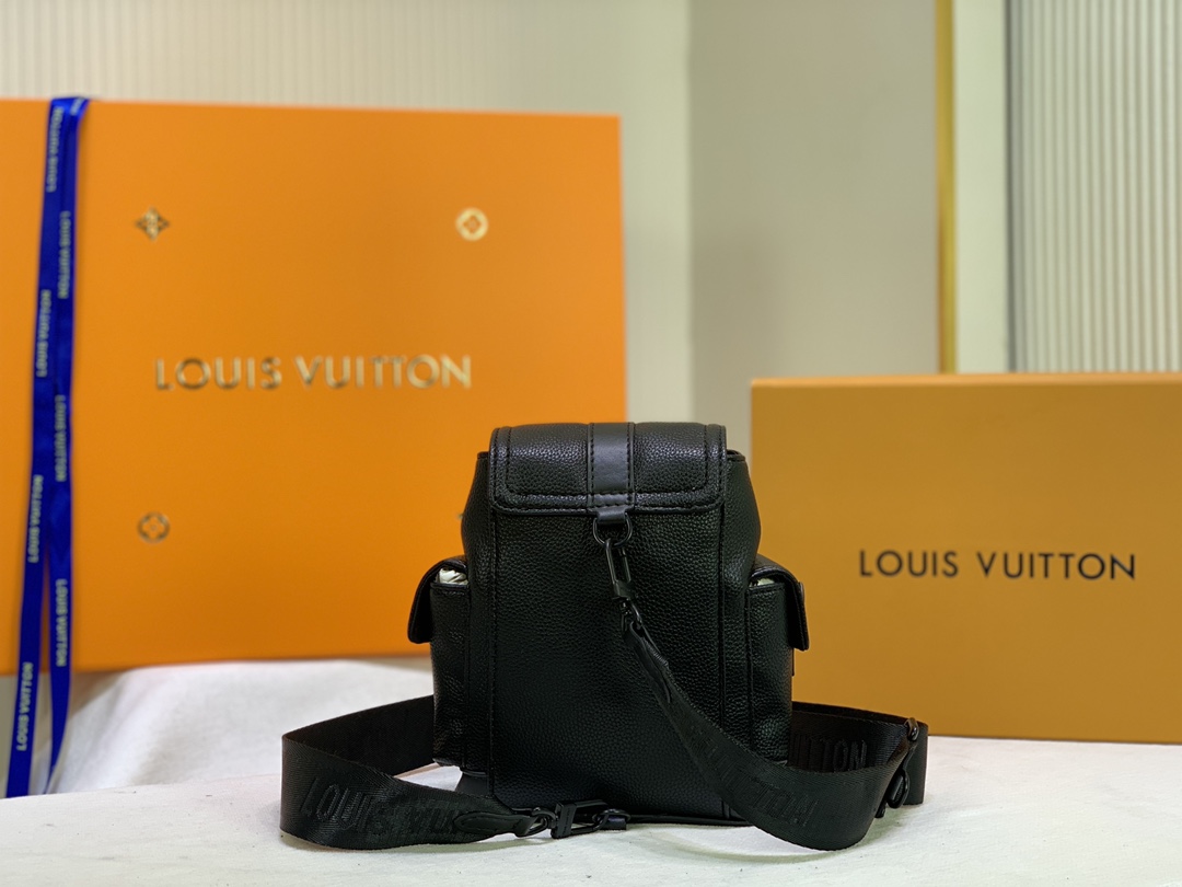 Louis Vuitton Christopher XS negro/azul/blanco-1