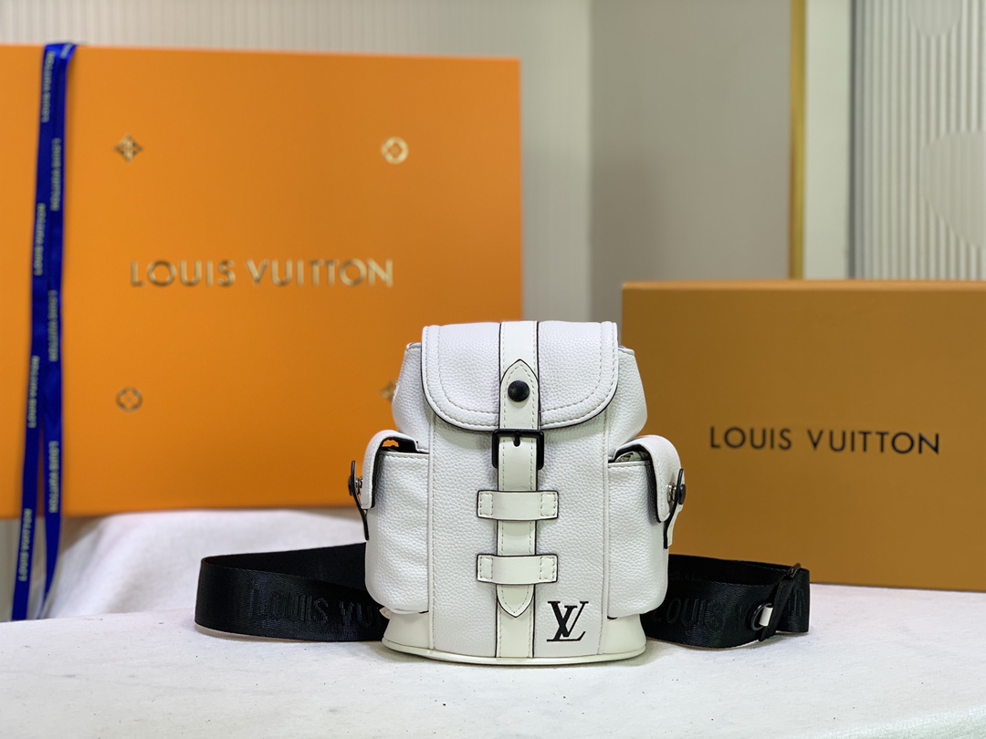 Louis Vuitton Christopher XS negro/azul/blanco-4