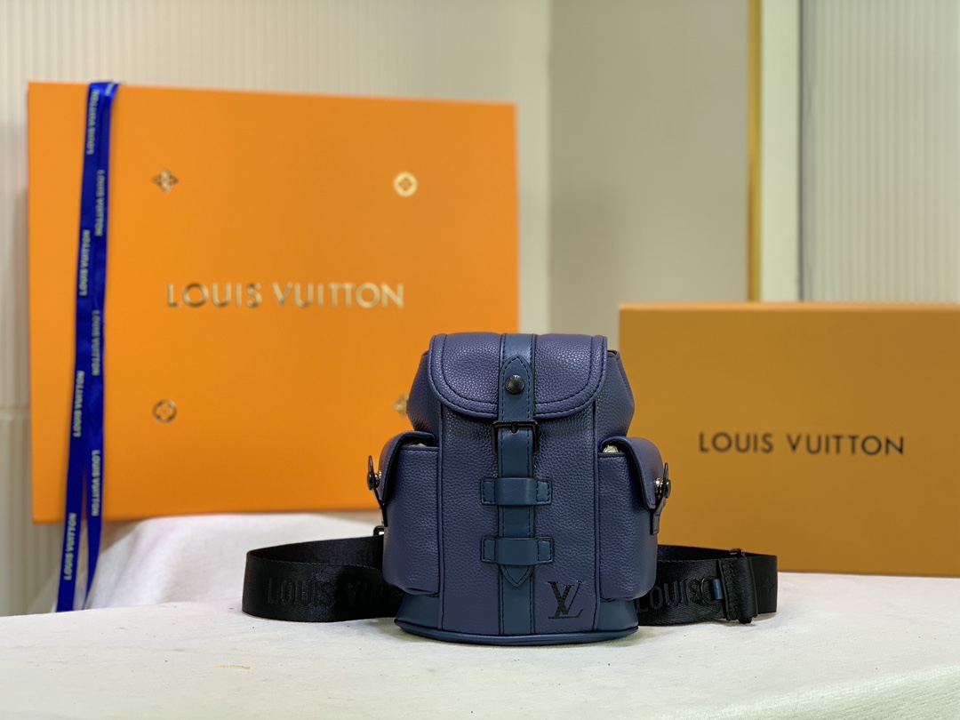 Louis Vuitton Christopher XS negro/azul/blanco-8