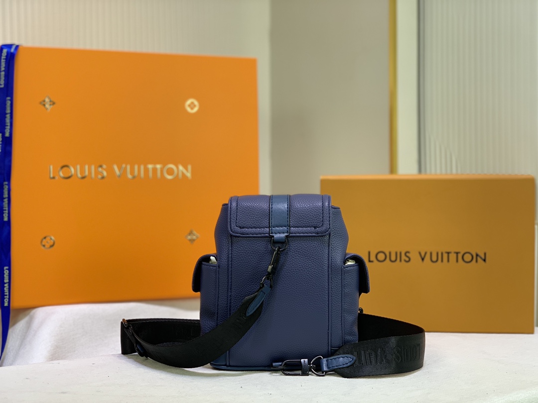 Louis Vuitton Christopher XS negro/azul/blanco-9