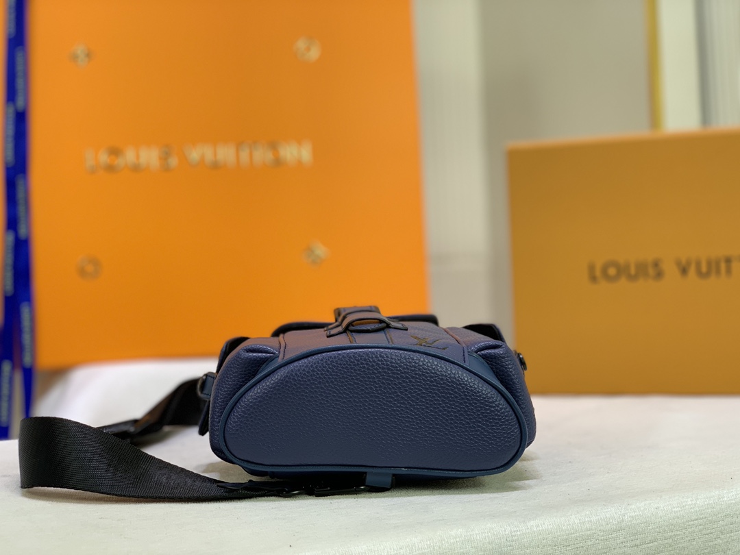 Louis Vuitton Christopher XS negro/azul/blanco-10