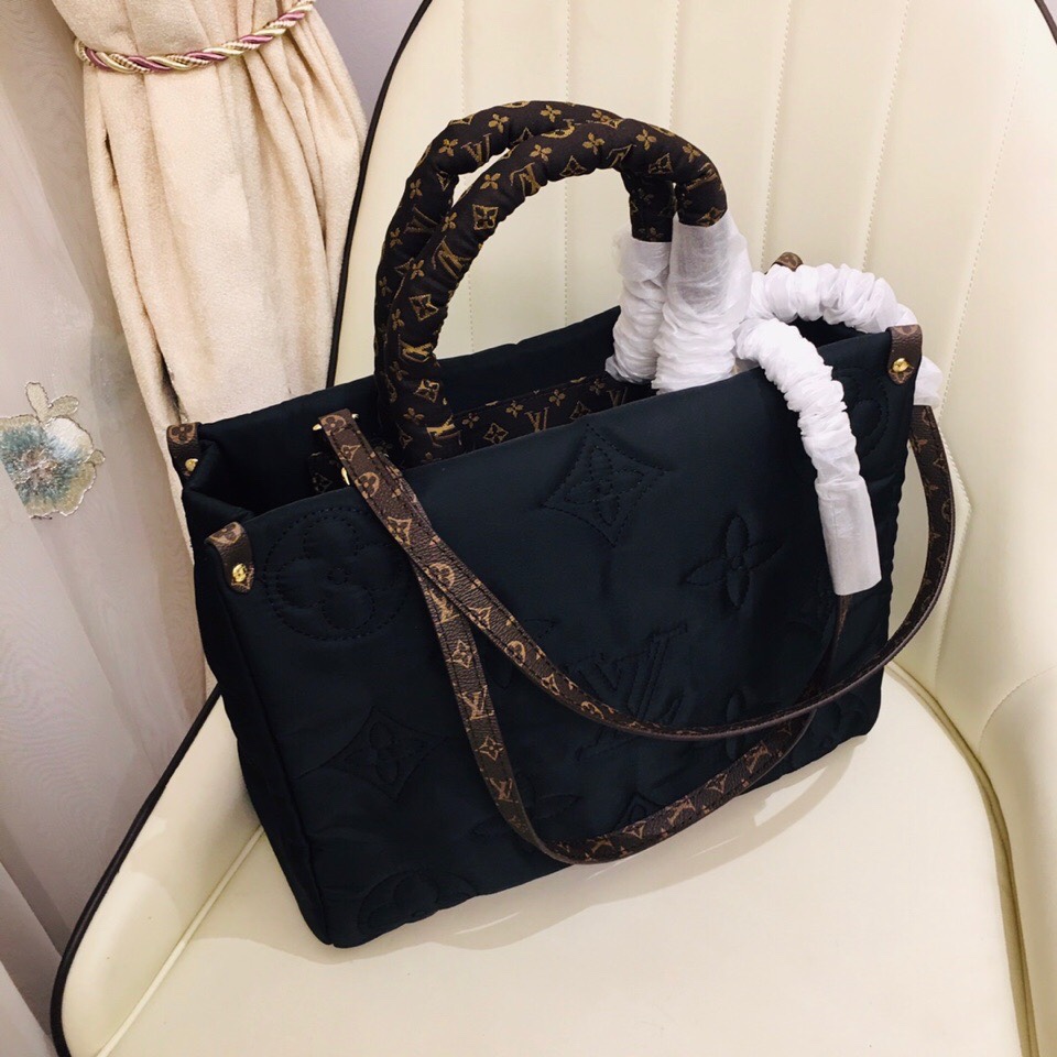 Louis Vuitton Onthego GM Tote Bolsa- Black-2