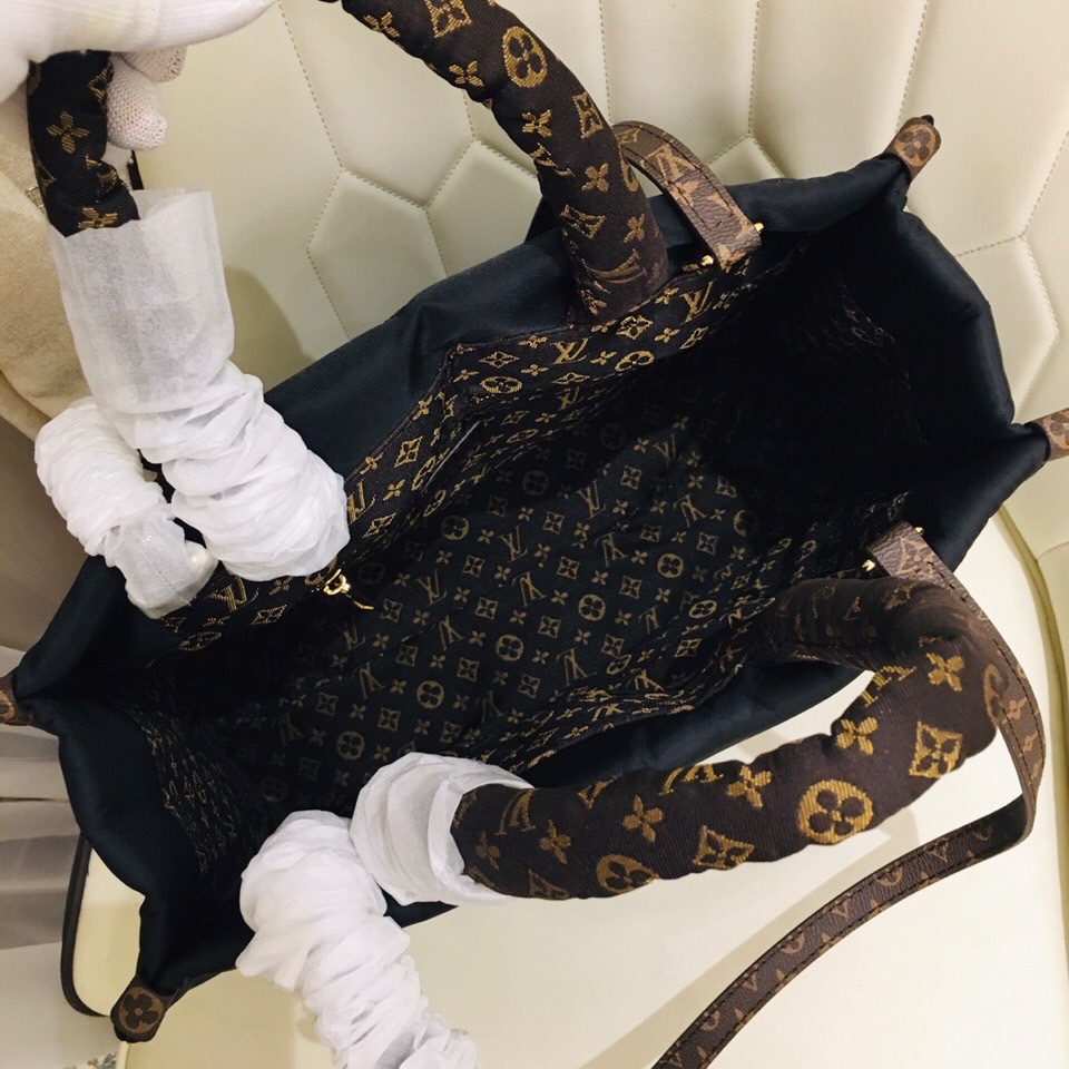 Louis Vuitton Onthego GM Tote Bolsa- Black-6