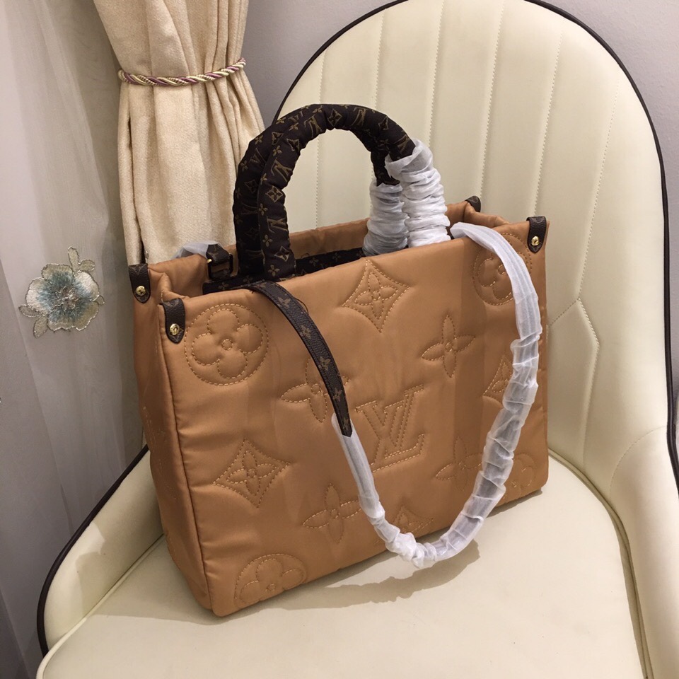 Louis Vuitton Onthego GM Tote Bolsa- beige-2
