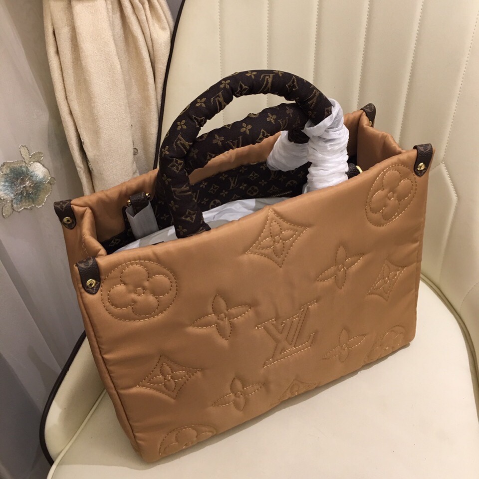 Louis Vuitton Onthego GM Tote Bolsa- beige-3