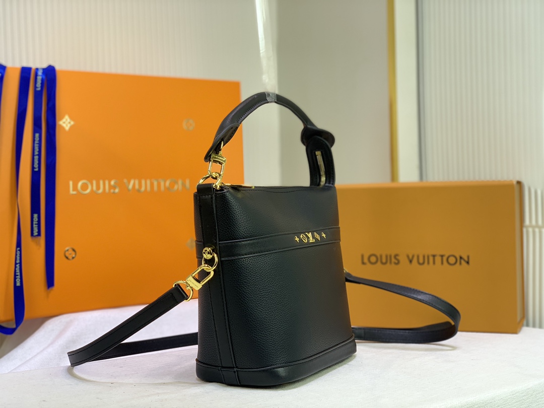 Louis Vuitton Cruiser PM Bolsa Black/White-1