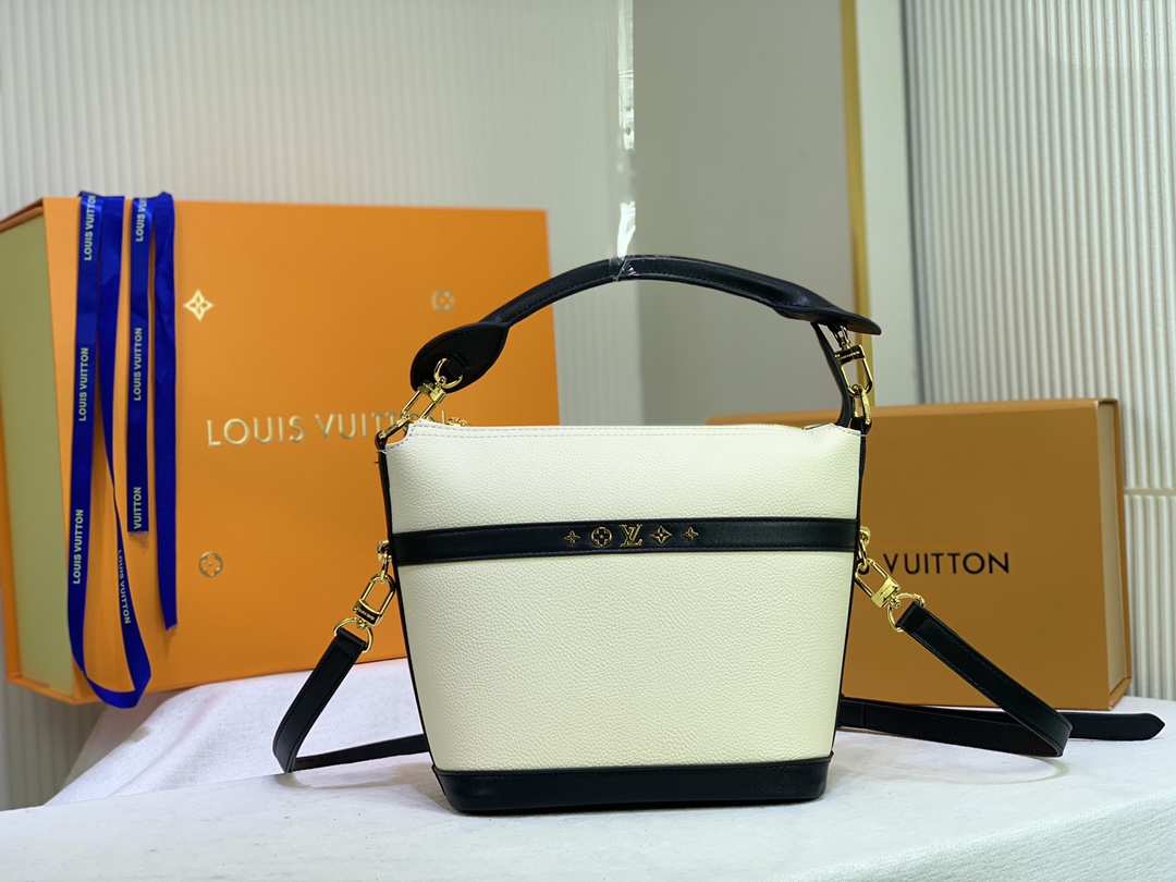 Louis Vuitton Cruiser PM Bolsa Black/White-5
